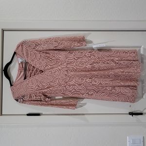 [NWT] EN FOCUS STUDIO Pink Lace Dress Size 6